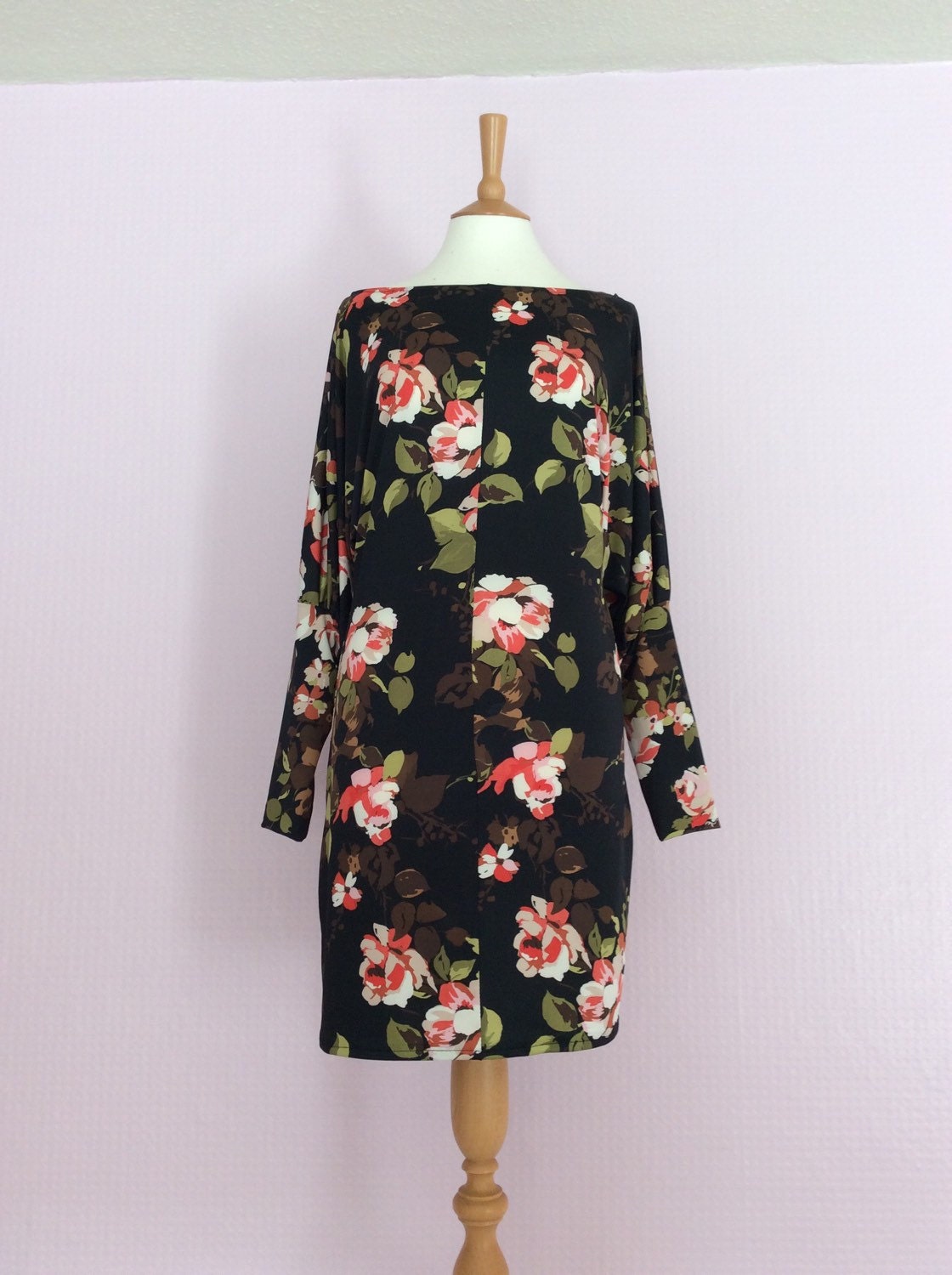 Image of Black Floral Dress