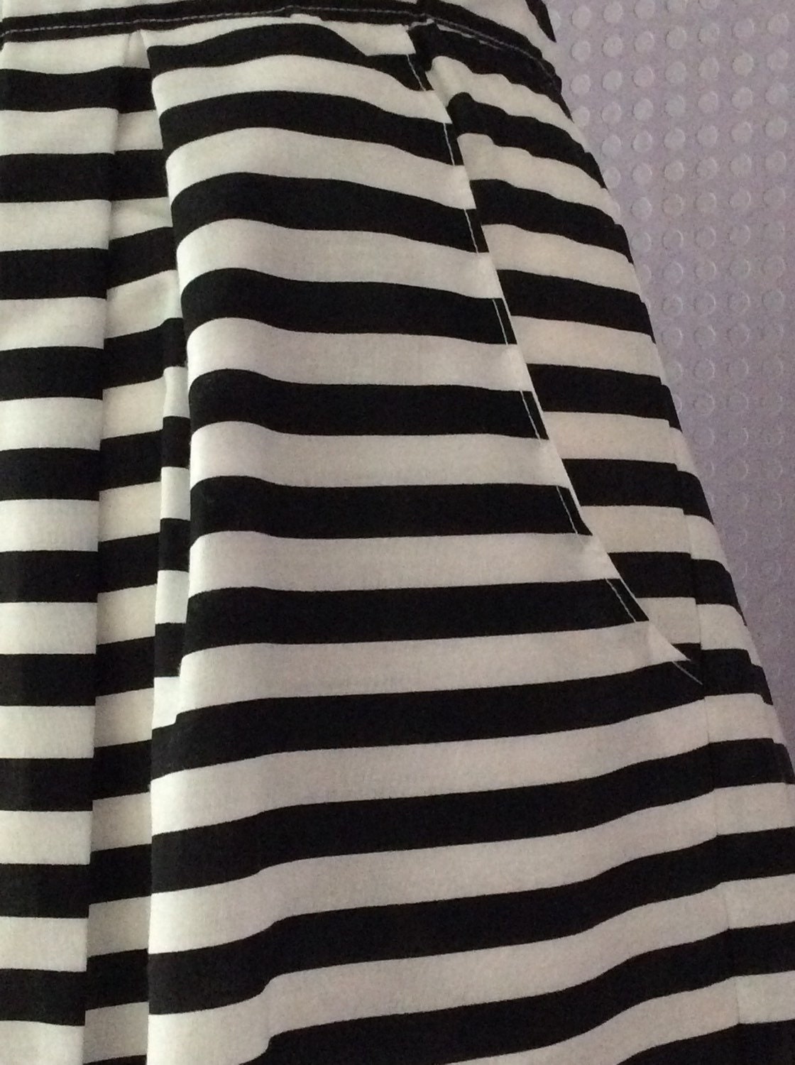 Vintage Inspired Breton Stiped Black and White High Wasited - Etsy