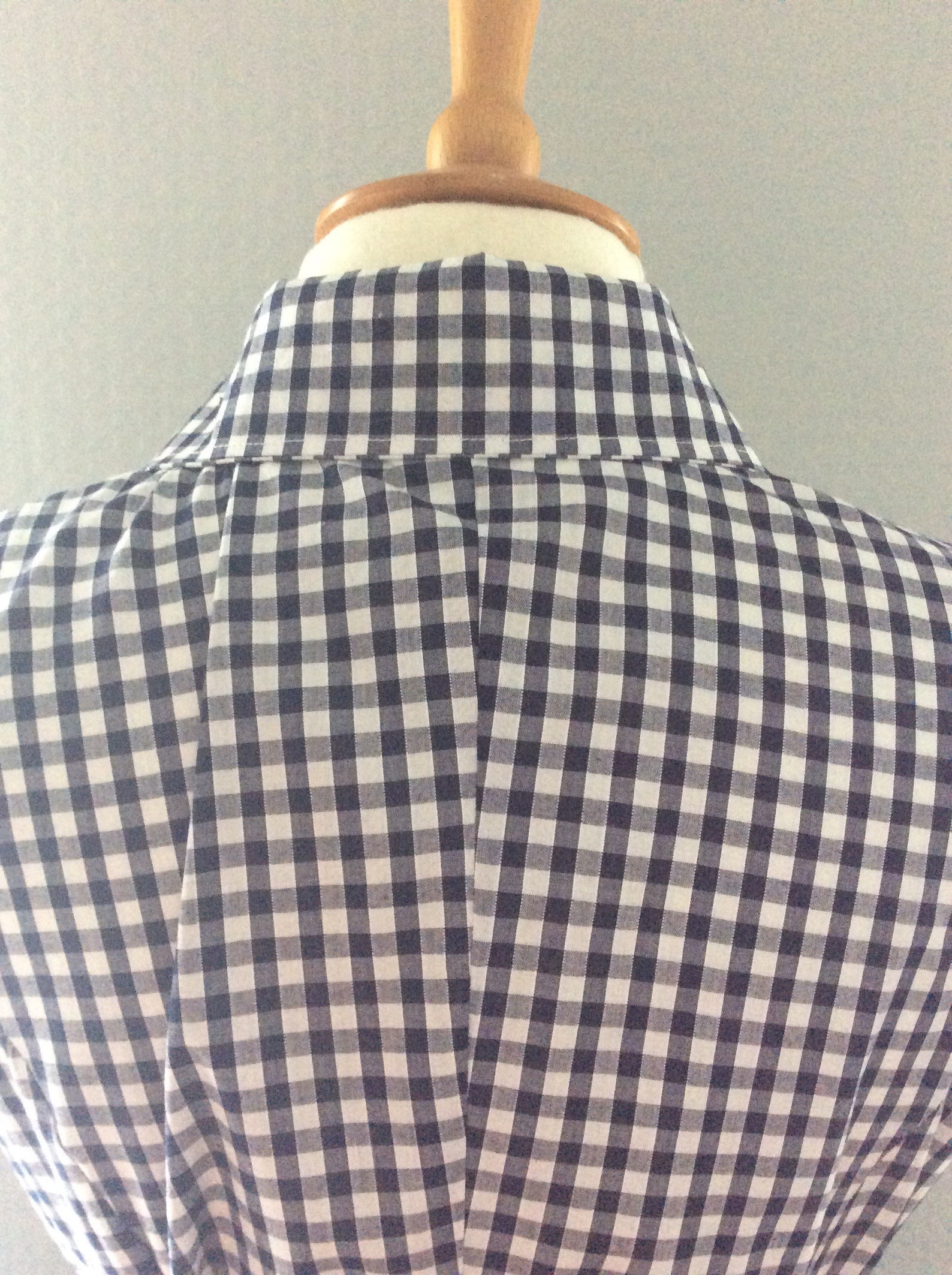 Women Navy & White Check Lounge Longline Shirt