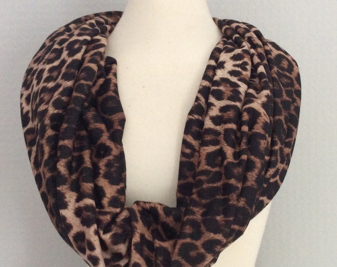 Leopard and animal print snood