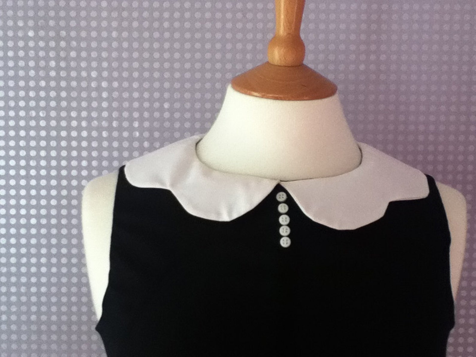 Vintage Tie Halter Peter Pan Collar Off Shoulder Tank Top