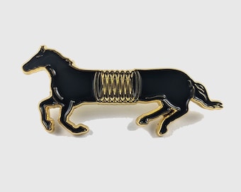 Spring Horse Pin // Slinky // Cute Pin // Pins //  Enamel Pin // Gifts for her // Gift for Him // Gift ideas // Lapel Pin