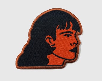 Visage #1 Iron On Patch // Iron On //  Gift ideas // Embroidered Patch