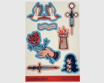 No Gains Just Pain Sticker Sheet