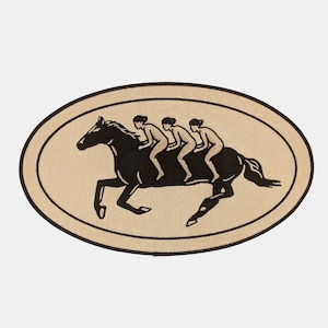Long Horse Iron On Patch // Large Back patch // Patches//  Iron On //  Gift ideas // Embroidered Patch // Laser