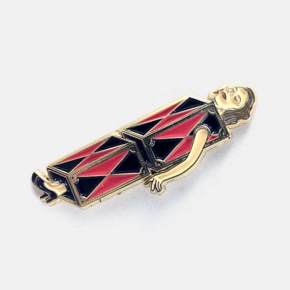 sawing woman in half pin magic magician cute pin etsy
