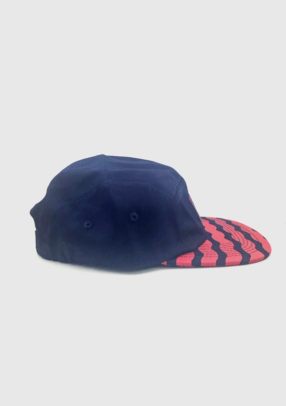 [AEAE]WEB LOGO 5PANNEL CAP [BLUE/RED]。 AEAE Web Logo 5pannel Cap [Blue/Red]