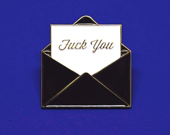 Fuck You Soft Enamel Pin // Cute Pin // Pins //  Enamel Pin // Gifts for her // Gift for Him // Gift ideas // Lapel Pin