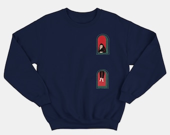 Window Watcher Sweatshirt // Embroidery // Crewneck // Graphic Shirt // Navy Shirt  // Graphic tee // Car // Ethical