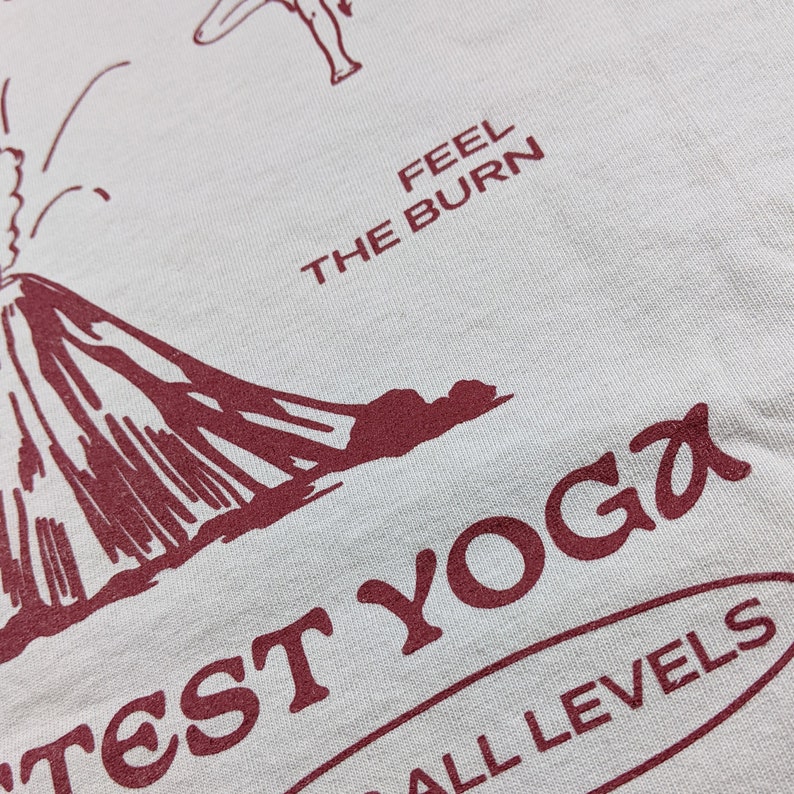 Hot Yoga T-Shirt // Satan's hot yoga // Tee // Graphic Shirt // Natural Shirt // Gift for Him // Graphic tee // Cool Shirt // Fun Shirt image 4