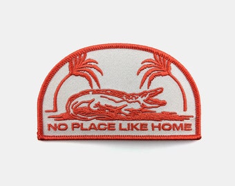 No Place Like Home Iron On Patch // Round patch // Iron On // Tattoo Patch // Gift for Him // Gift ideas // Embroidered Patch