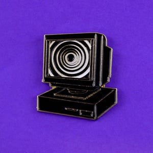 Computer Emaille Pin // Retro Psychedelic // Computer Pin // Pins // Pin // Geschenke für Sie // Geschenk für Ihn // Geschenkideen // Anstecknadel