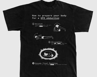 UFO abduction T-Shirt // Tee // Graphic Shirt // Natural Shirt // Gift for Him // Graphic tee // Cool Shirt // Fun Shirt