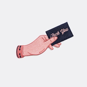 Fuck You Iron On Patch // Hand patch // Victorian Patches//  Iron On // Fuck Patch // Wizard Goth  // Gift ideas // Embroidered Patch