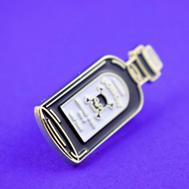 Poison Bottle Soft Enamel Pin // Cute Pin // Pins // Enamel Pin // Gifts for her // Gift for Him // Gift ideas // Lapel Pin // poison image 5