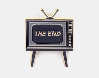 The End Retro Tv Pin // Magic // Cute Pin // Pins //  Enamel Pin // Gifts for her // Gift for Him // Gift ideas // Lapel Pin