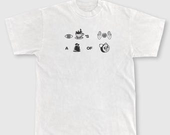 Rebus T-Shirt // Tee // Graphic Shirt // Natural Shirt // Gift for Him // Graphic tee // Cool Shirt // Fun Shirt