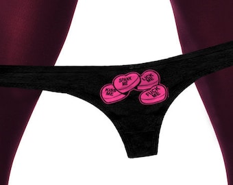 Custom Personalized Thong Panties, Spank Me Thong Panties, Spanking Panty,  Bachelorette Party Gift Womens Underwear -  Canada