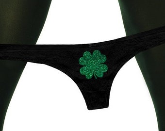 Four Leaf Clover Panties St Patricks Day Funny Irish Sexy Naughty  Bachelorette Party Bridal Gift Womens Thong Panties -  Canada