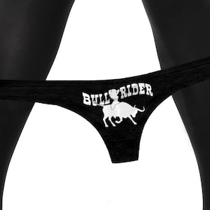 Bull Rider Panties Queen Of Spades Black C@*! S!@# Owned Big C@*! Lover BBC Cuckold  Hotwife Cuckold QOS Womens Thong Panties