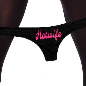 Hotwife Panties Cuckold Hot Wife Queen of Spades  Bachelorette Party Bridal Gift Hot Wife Womens Panty Thong Lingerie