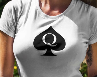 Queen of Spades T Shirt QOS Hotwife BBC Cuckold S!@# Shirt Womens Tee Shirt