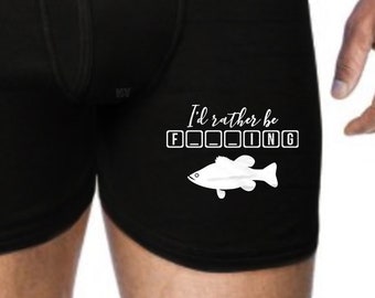 Id Rather Be Fishing Funny Mens Underwear Funny Gift for Him