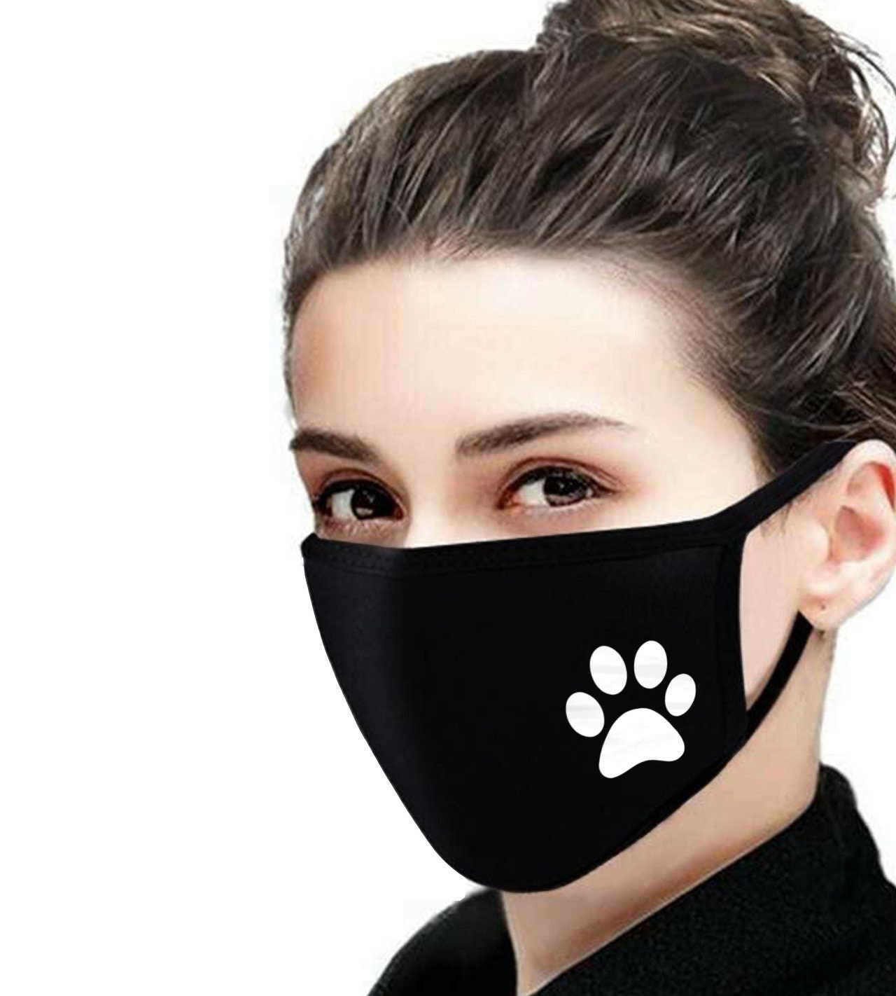 Paw Print Face Mask, Gift Mask, Reusable, Two Layers, Washable Mask