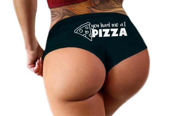 You Had me At Pizza Panties Funny   Pizza S!@# Panties Booty Bachelorette Party Bridal Gift Panties Booty Womens Underwear