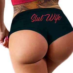 S!@# Wife Wife Panties  Queen of Spades  Bachelorette Party Gift Hot Wife Panty Booty Cuckold Womens Underwear