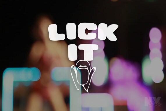 Lick It Decal Laptop Sticker Car Decals  Appliance Funny Window Sticker