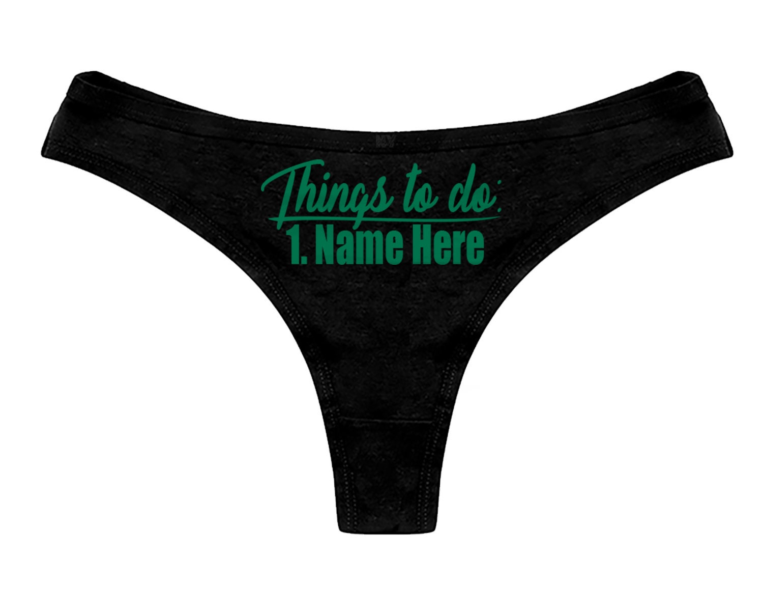 Women Custom Thongs With Embroidery Letters Panties DIY Name