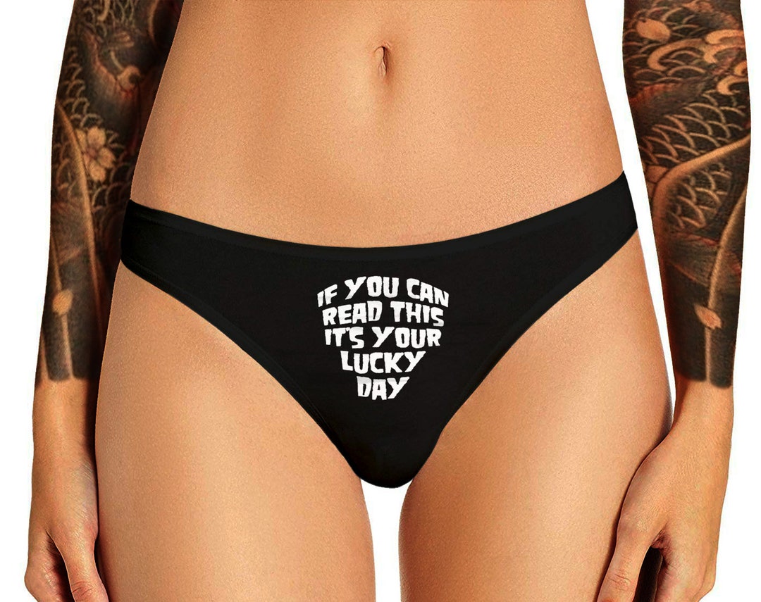 If You Can Read This Its Your Lucky Day Panties, Funny Panty, Womens Thong  Panties -  Finland