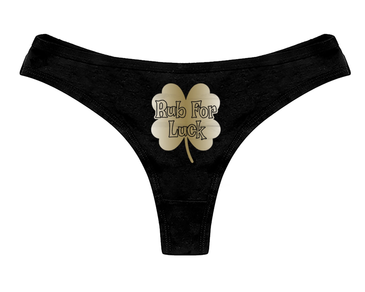 Rub For Luck Clover Panties St Patricks Day Funny Irish Sexy Naughty  Bachelorette Party Bridal Gift Womens Thong Panties