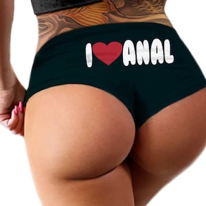 Adoro le mutandine anali Mutandine divertenti Mutandine per bottino Addio al nubilato Regalo nuziale Mutandine Bottino Anale S@! Intimo femminile