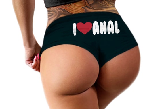 I Love Anal Panties   Funny Panties Booty Bachelorette Party Bridal Gift Panties Booty Anal S@! Womens Underwear