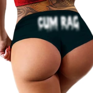 C@m Rag Panties   Funny Naughty Panties Booty Bachelorette Party Gift C@m S!@# Booty Womens Underwear