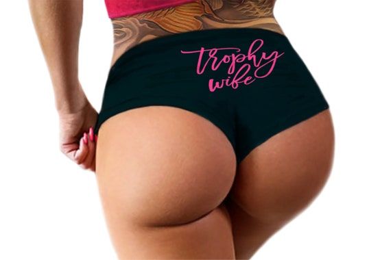 Trophy Wife Panties  Funny  Panties Booty Bachelorette Party Hotwife Bridal Gift For Wife Booty Womens Underwear