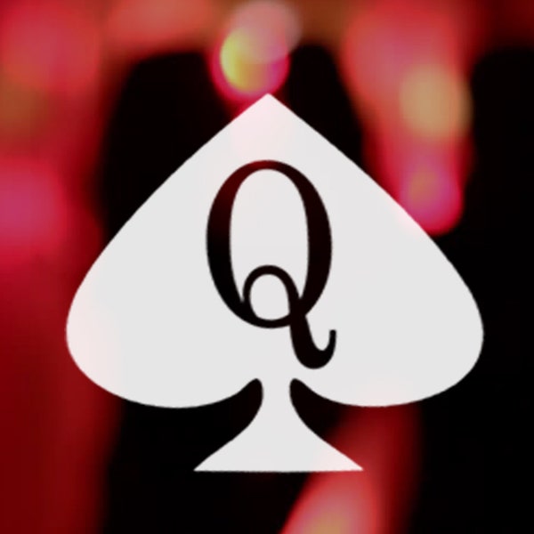 Queen of Spades Car Decal Etsy