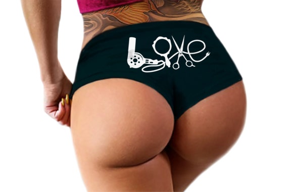 Hairdresser Love Panties  Funny  Panties Booty Bachelorette Party Bridal Gift Panties Booty Womens Underwear
