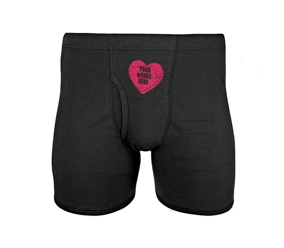 Custom Candy Heart Mens Underwear Funny Gift for Him Boyfriend Husband  Groom Anniversary Valentines Day Mens Boxer Briefs Underwear -  Canada