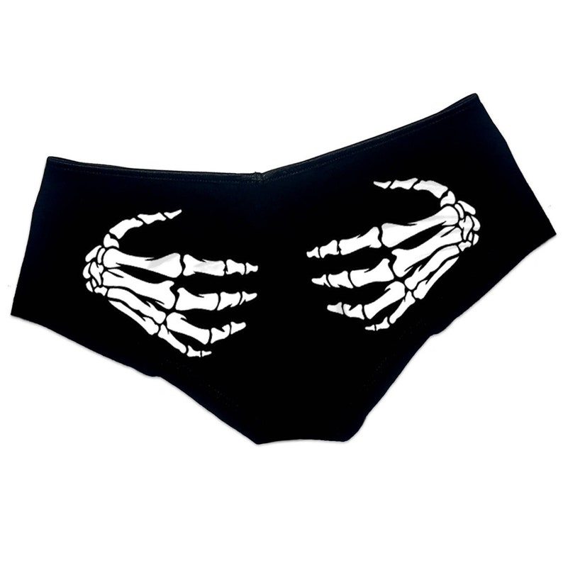 Skeleton Hands Panties Halloween Sexy Gothic Naughty Funny Sexy Panties Booty Bachelorette Party Bridal Gift Womens Lingerie Underwear 