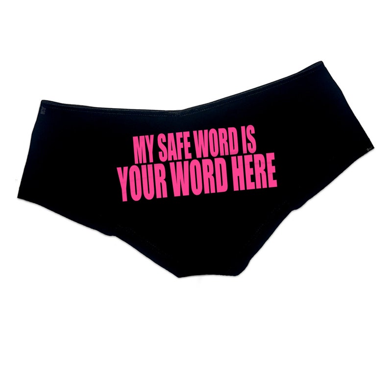 My Safe Word is Custom Personalized Panties Custom BDSM Safe Etsy
