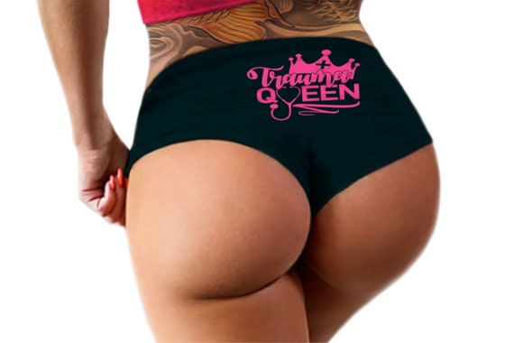 Trauma Queen Nurse Panties   Funny Panties Booty Bachelorette Gift Doctor Healthcare Stethoscope Dr Booty Womens Underwear