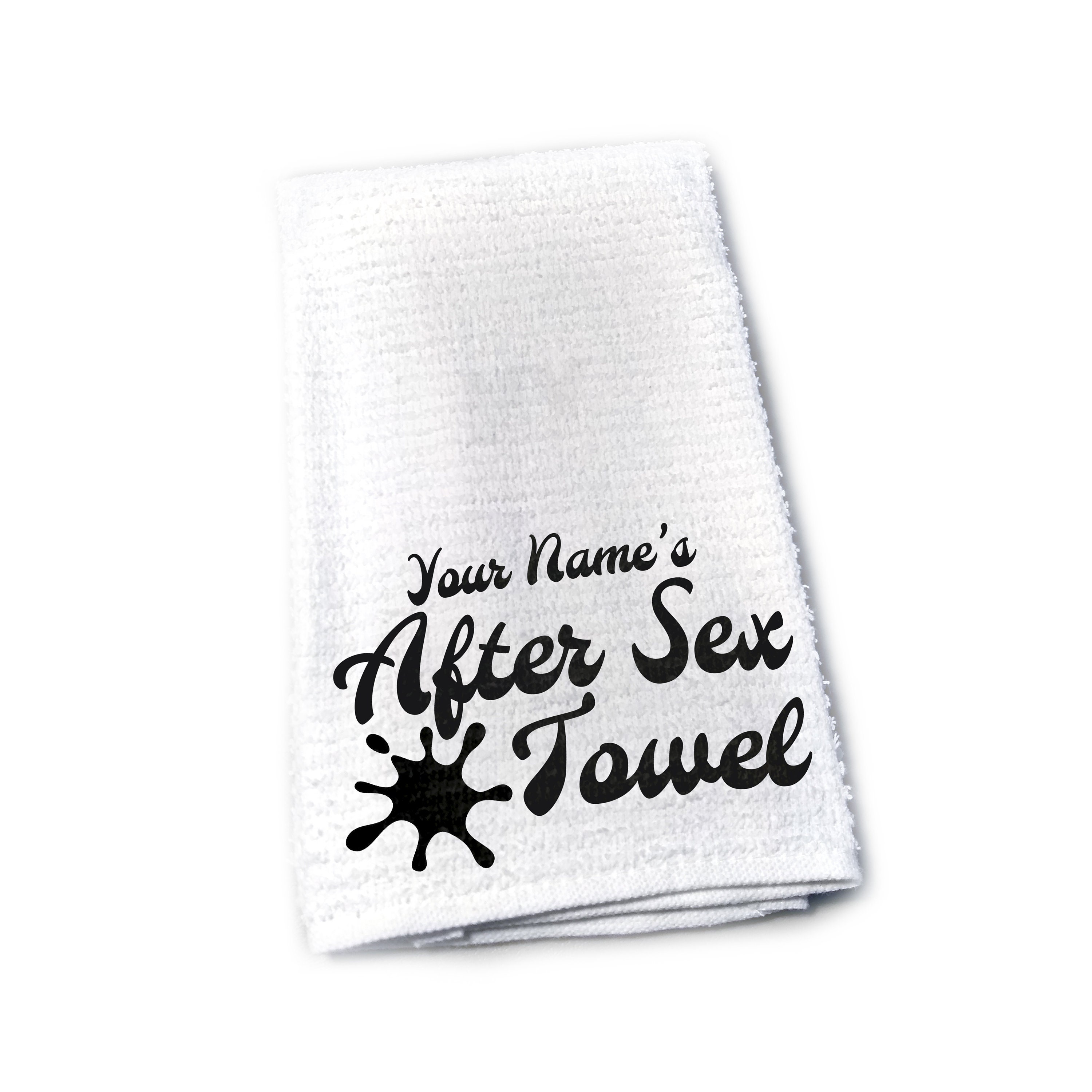 Personalized After Sex Towel Custom Printed With Your Name