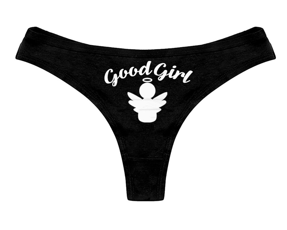 Good Girl Bad Girl Panties Funny Cute Sexy Slutty Bachelorette Etsy