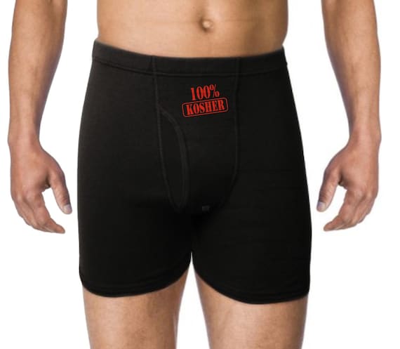 100 Percent Kosher Mens Underwear Funny Gift For Him Boyfriend Husband Groom Anniversary Valentines Day Mens Boxer Briefs Underwear