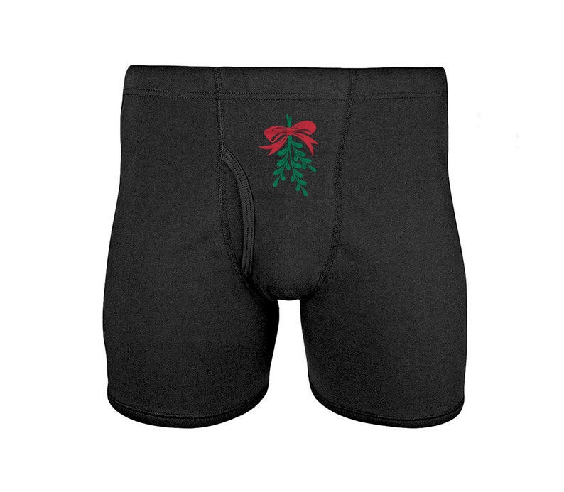Mistletoe Underwear Funny Mens Holiday Gift For Boyfriend Etsy