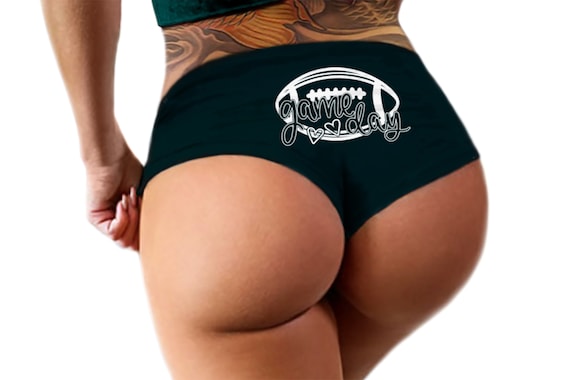 Game Day Football Panties  Funny Panties Booty Bachelorette Party Bridal Gift Sports Panty Womens Underwear