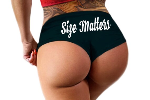 Size Matters Panties   Funny Naughty Panties Booty BBC Cuckold Bachelorette Gift Booty Womens Underwear